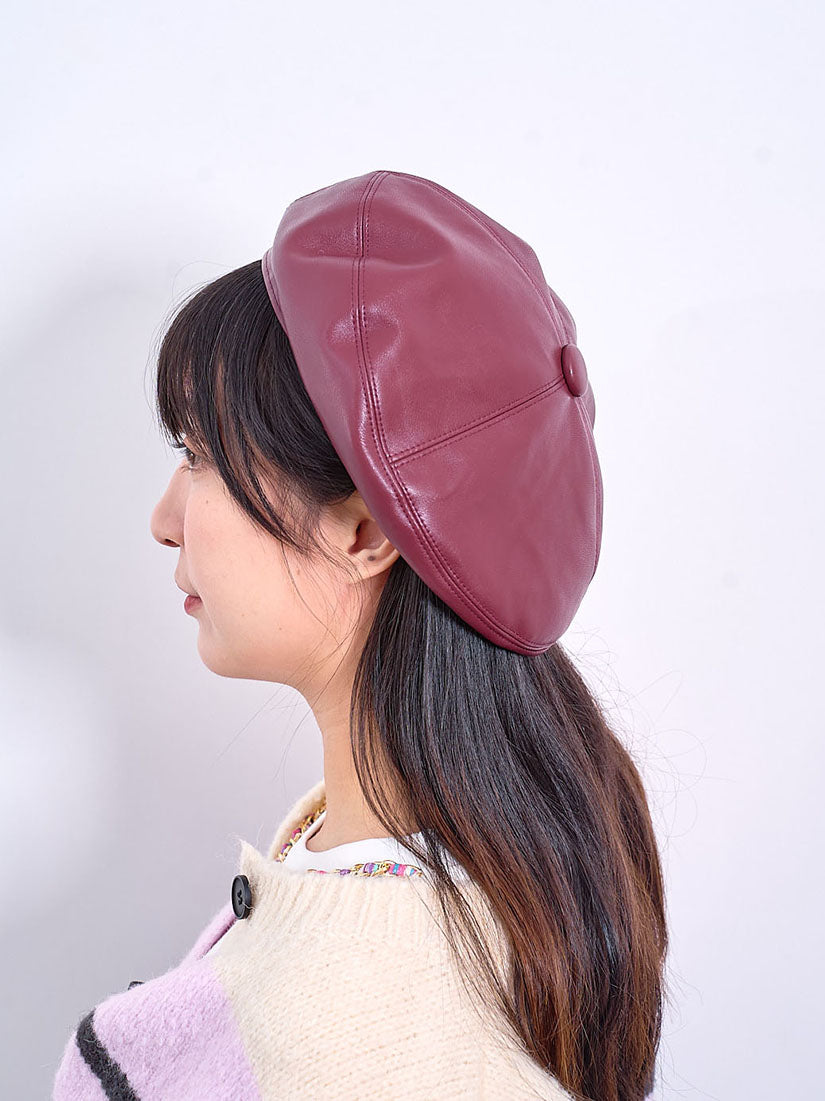 Leather Beret (2 Colours)