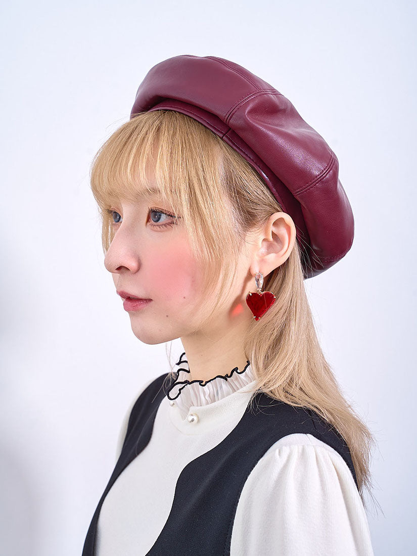 Leather Beret (2 Colours)