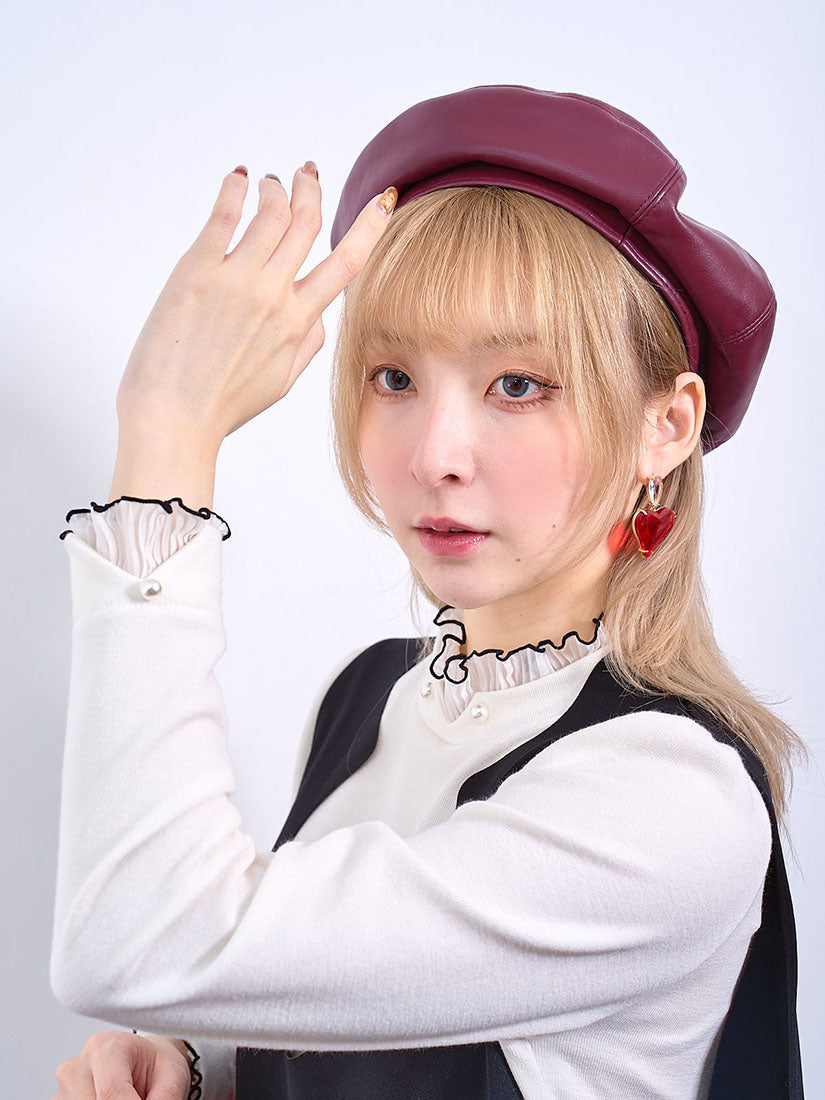 Leather Beret (2 Colours)