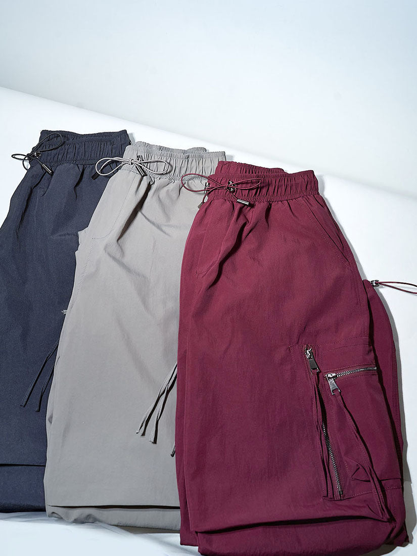 Double Zip Pockets Cargo Pants (3 Colours)