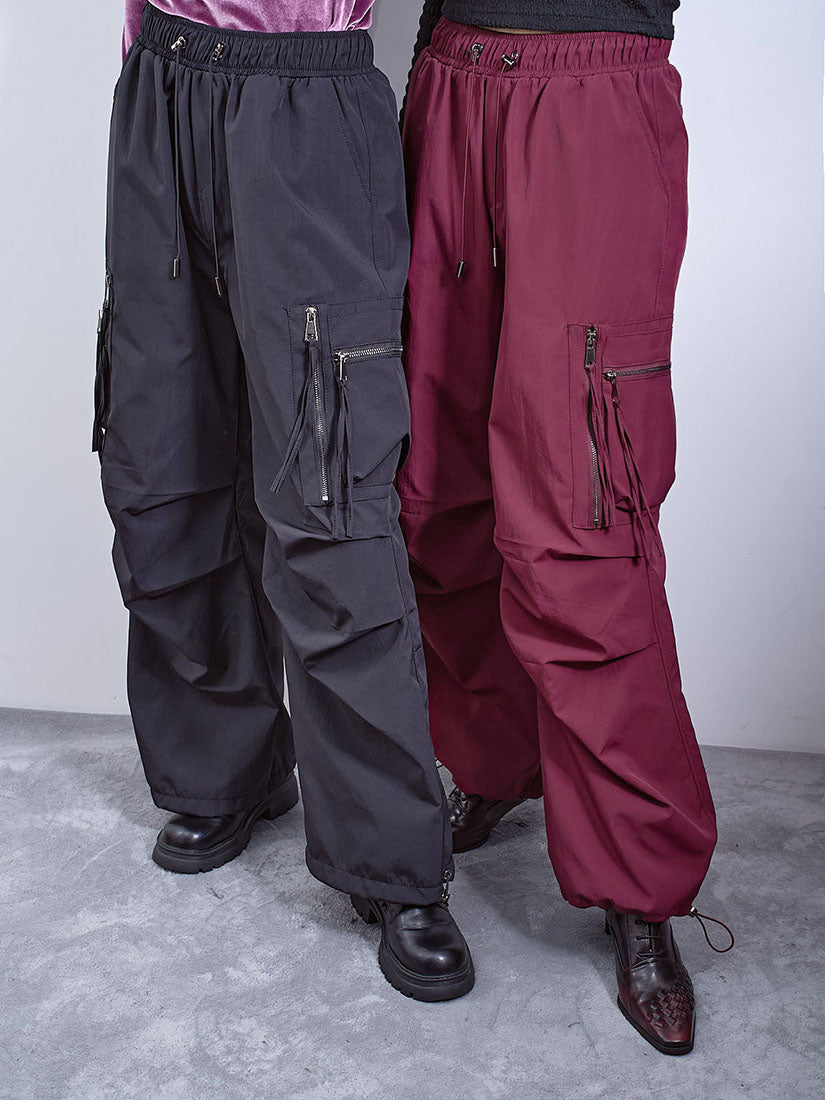 Double Zip Pockets Cargo Pants (3 Colours)