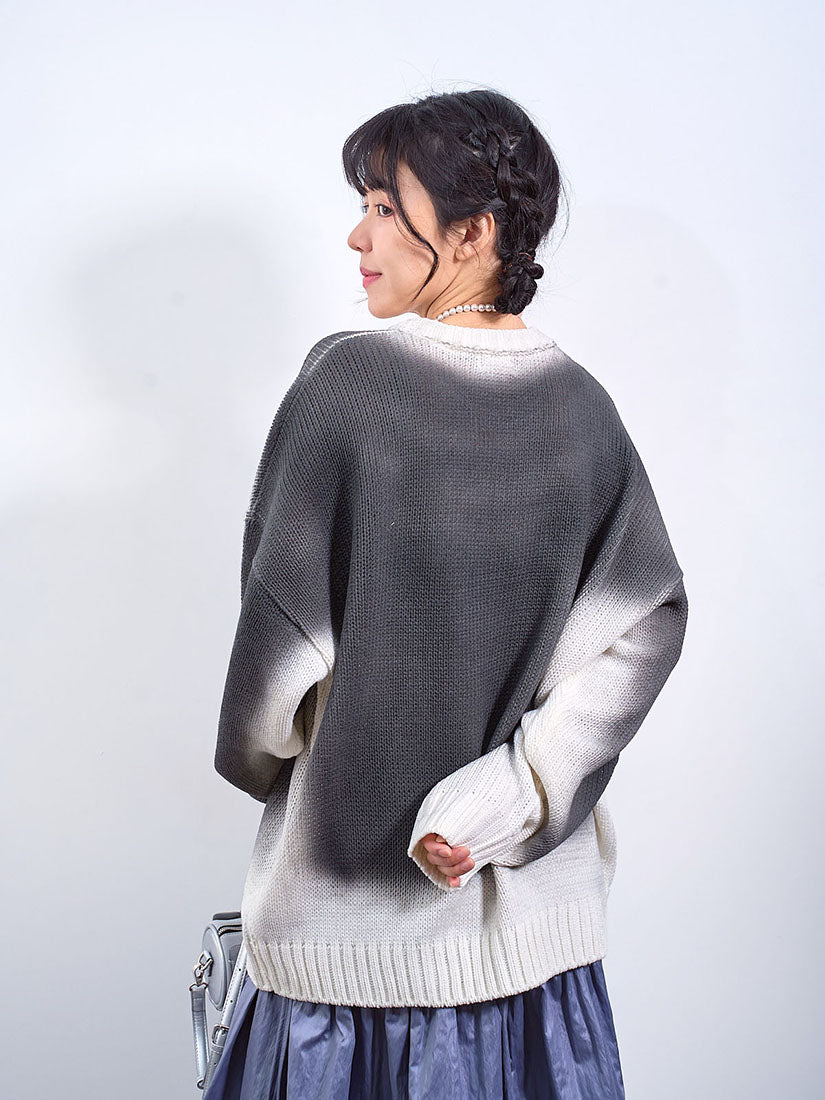 Spray Paint Oversize Sweater (2 Colours)