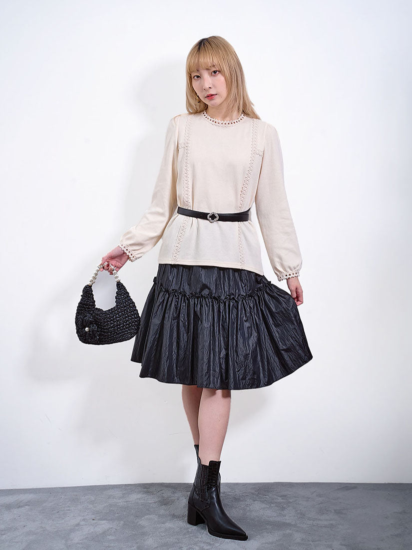 Gathered Tiered Skirt (2 Colours)