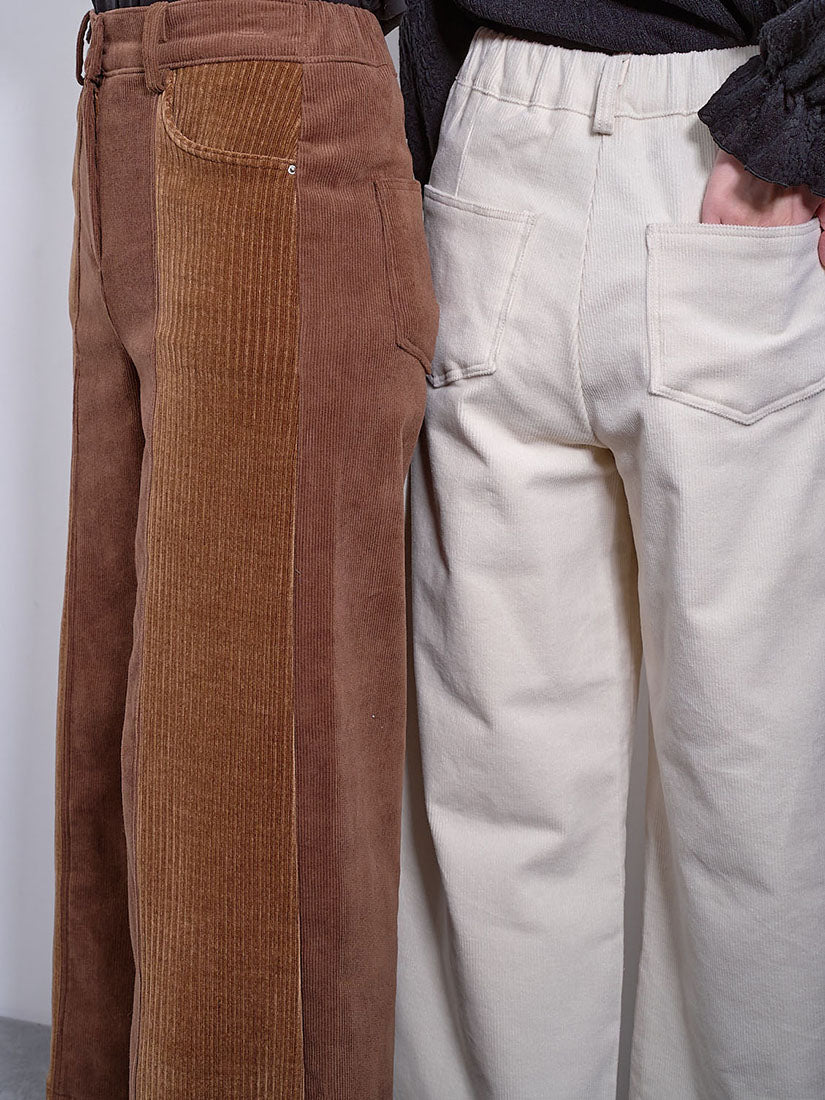 Mixed Wale Corduroy Pants (2 Colours)