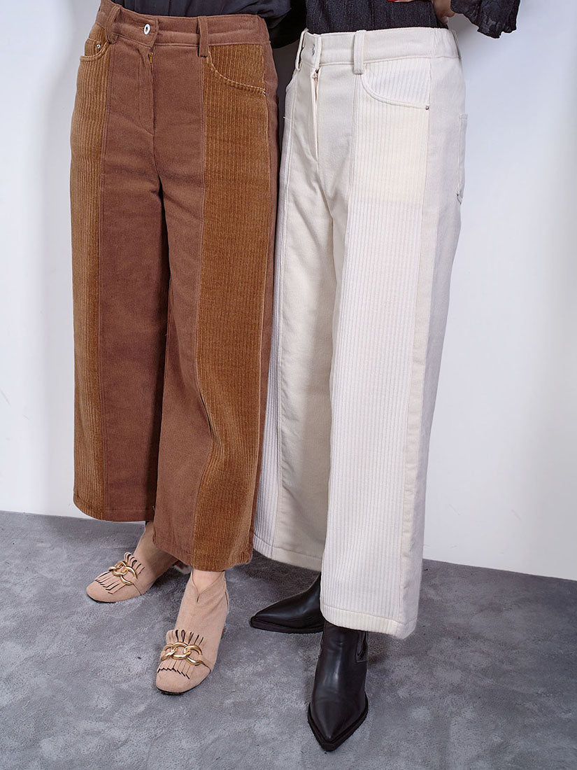 Mixed Wale Corduroy Pants (2 Colours)