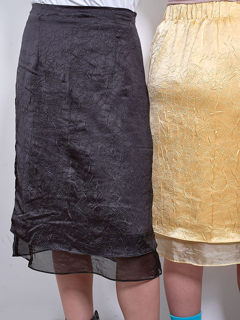 Layered Crinkle Skirt (2 Colours)