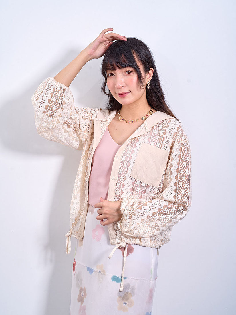 Lace Hoodie Jacket (2 Colours)