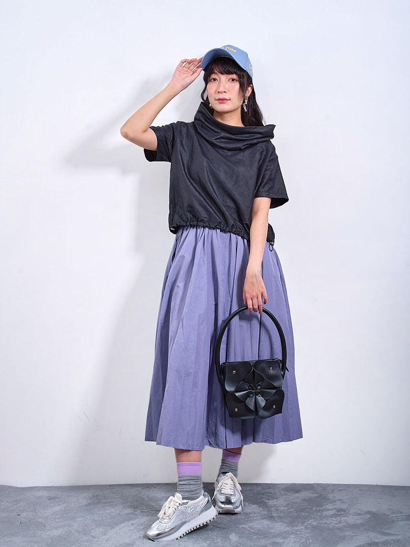 Flare Wrinkle Skirt (2 Colours)