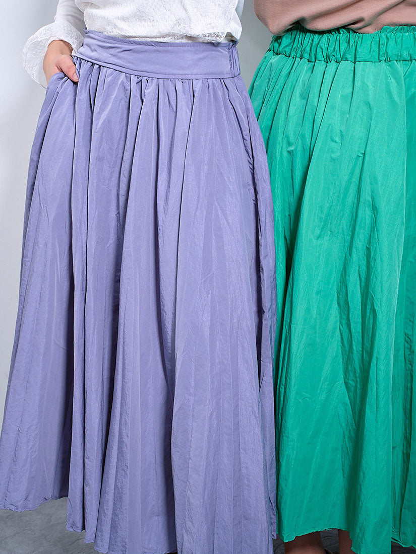 Flare Wrinkle Skirt (2 Colours)