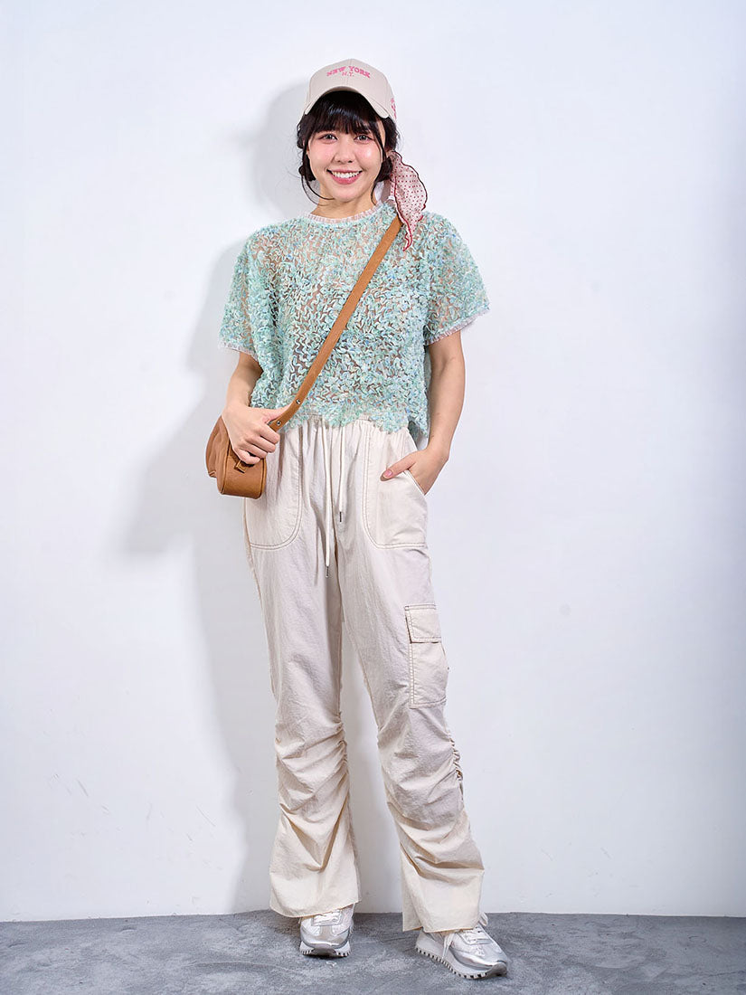 Contrast Stitch Cargo Pants (2 Colours)