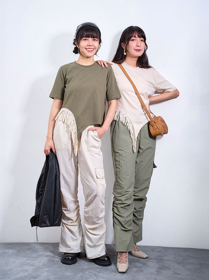 Contrast Stitch Cargo Pants (2 Colours)