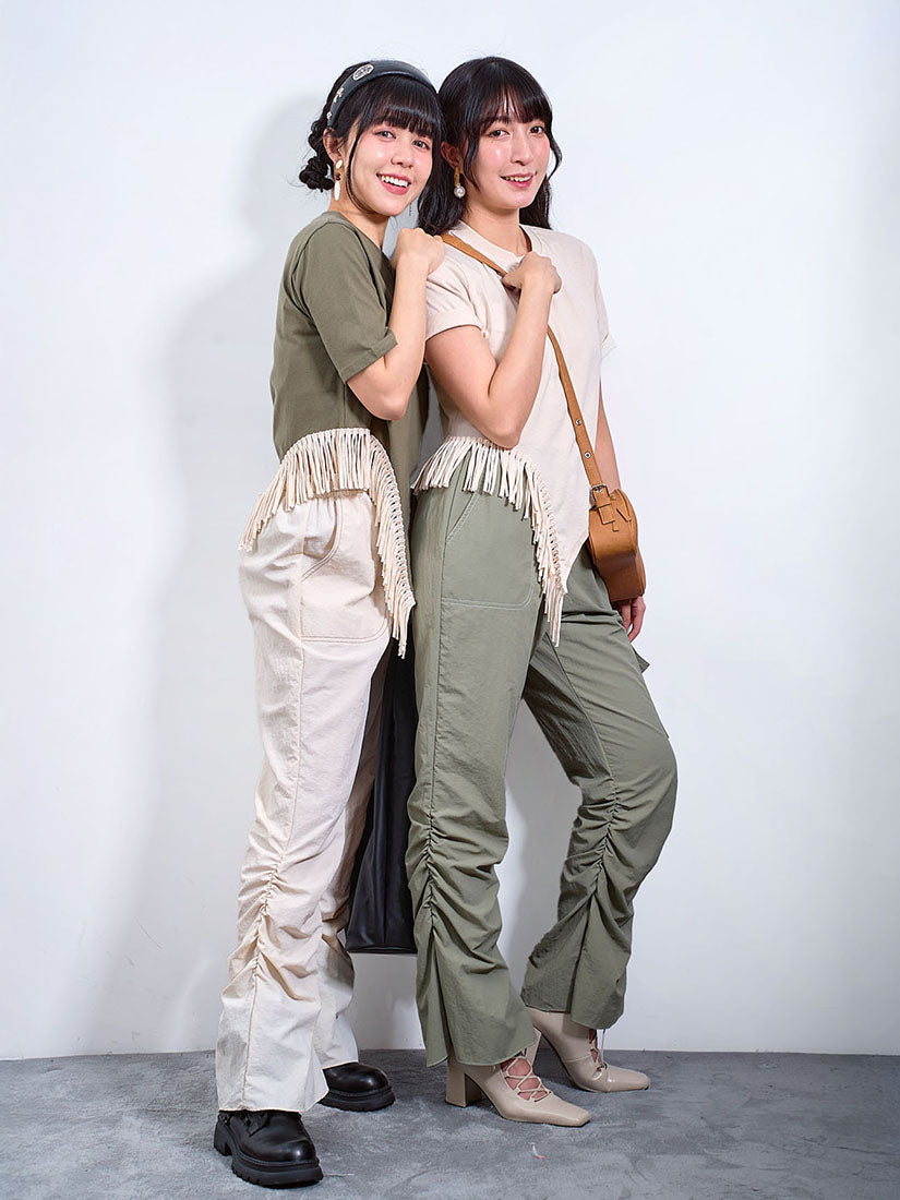 Contrast Stitch Cargo Pants (2 Colours)