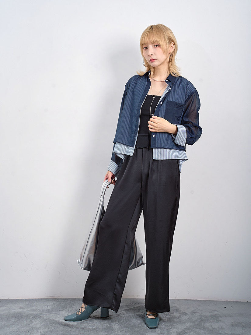 Silky Wide Leg Pants (2 Colours)