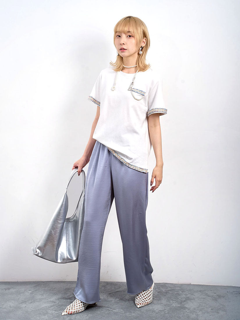 Silky Wide Leg Pants (2 Colours)