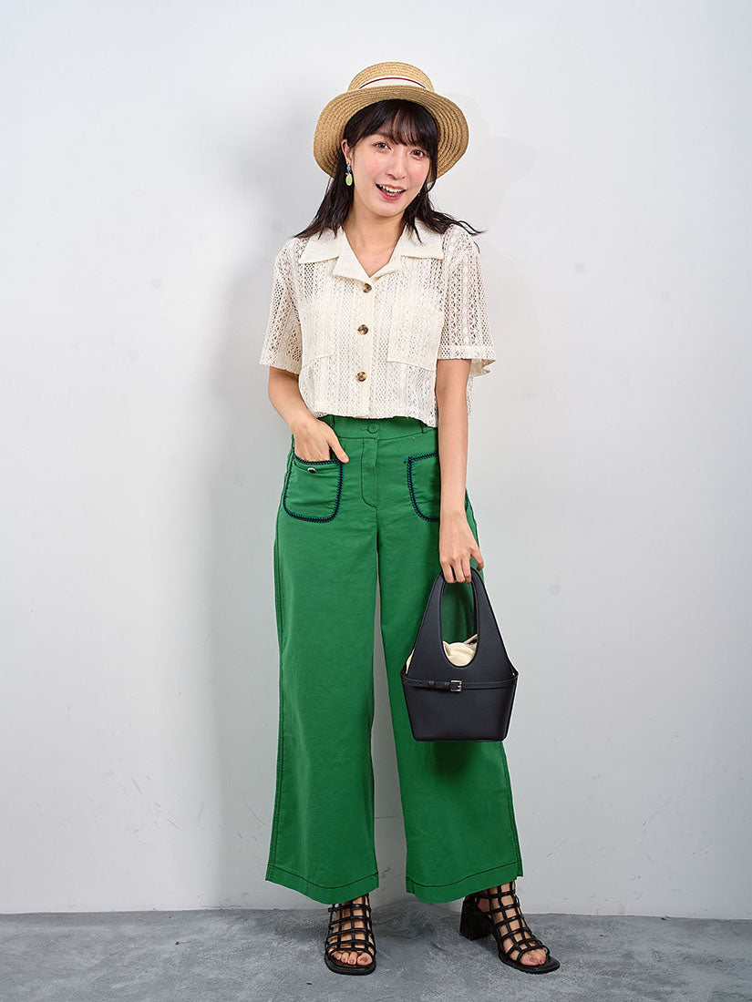 Lace Short Sleeve Crop Jacket (2 Colours)