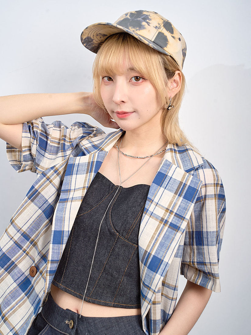Plaid Double Breasted Jacket (2 Colours)
