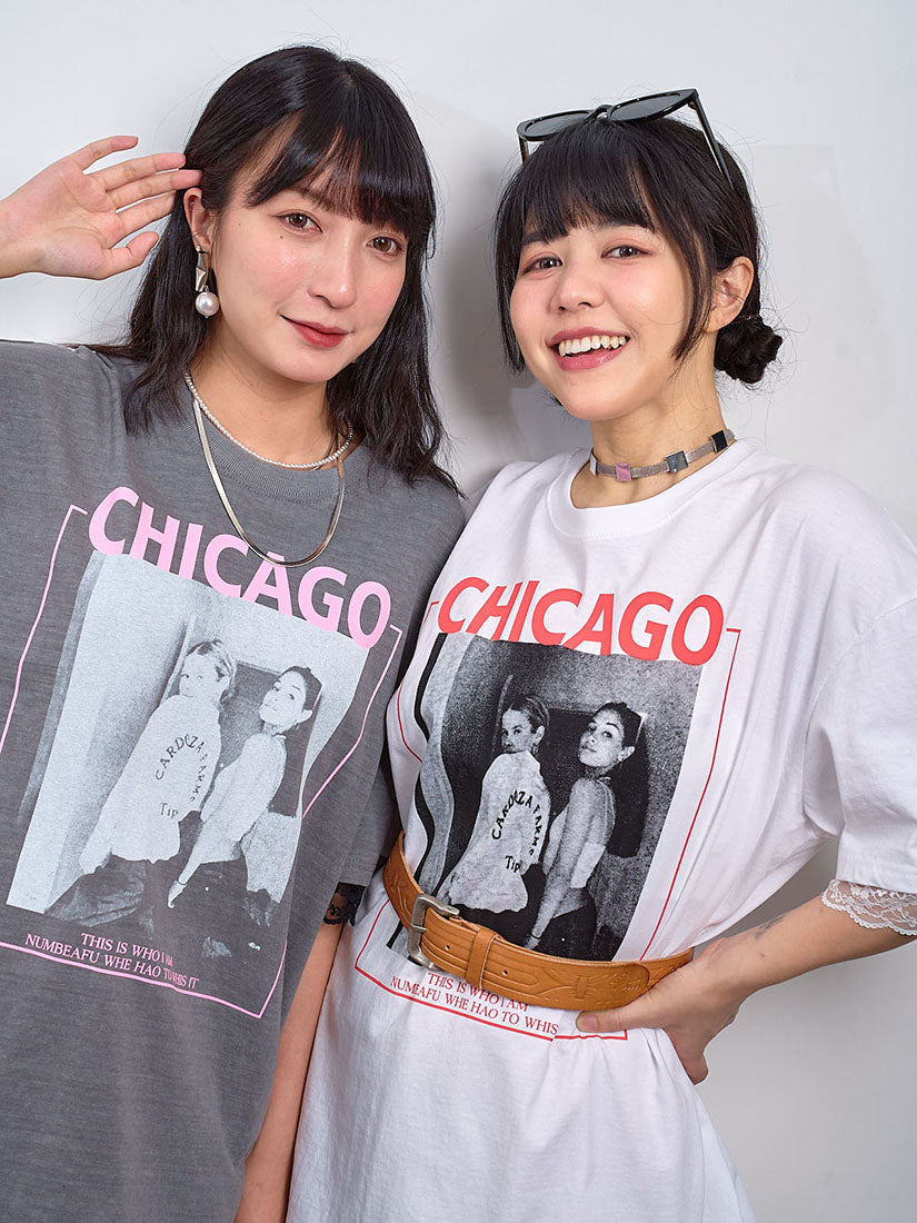 'Chicago' Lace Cuff Tee (2 Colours)