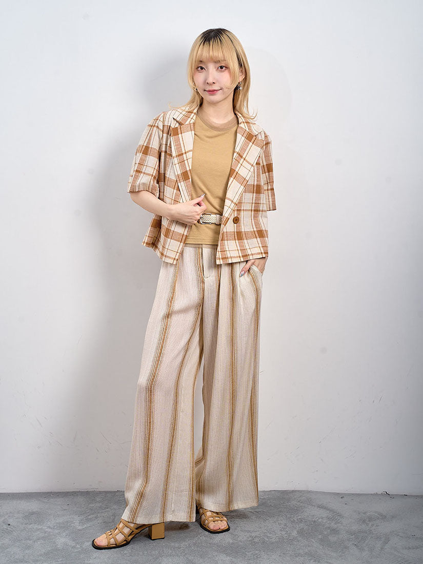 Plaid Double Breasted Jacket (2 Colours)