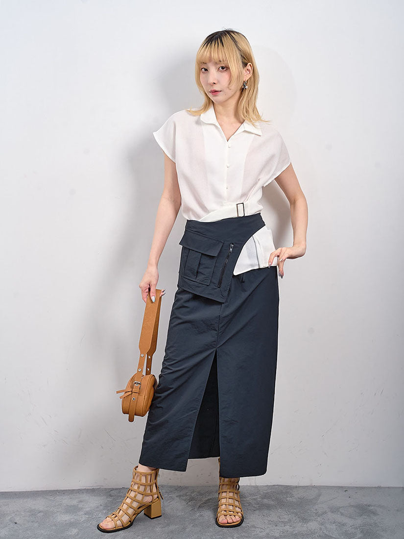 Detachable Waist Bag Cargo Skirt (2 Colours)