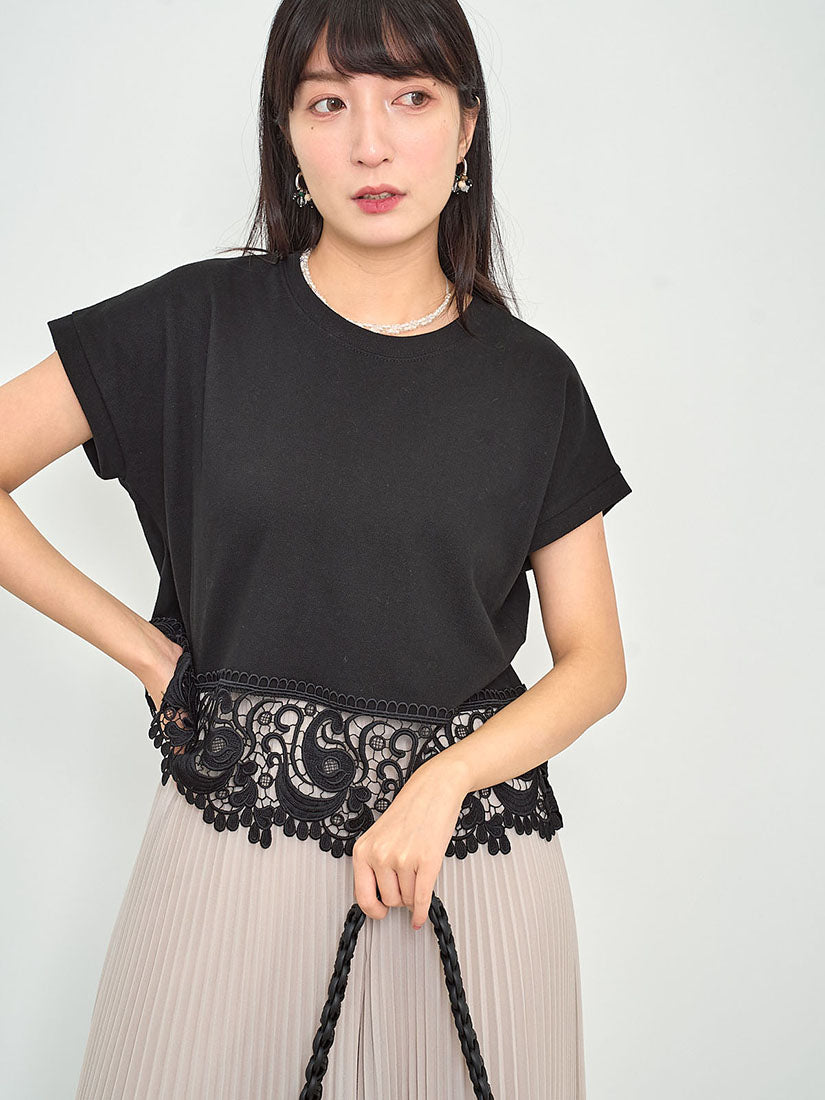 Paisley Lace Hem Top (2 Colours)