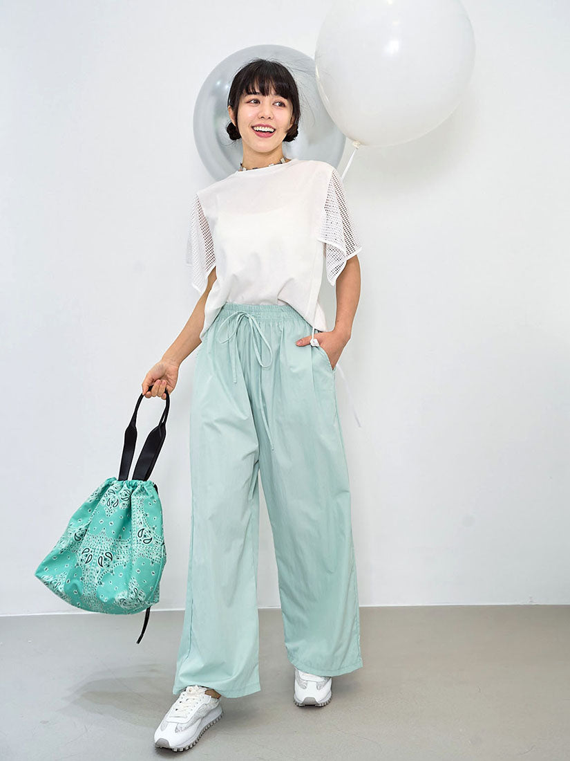 Drawstring Waist Wide Leg Pants (3 Colours)