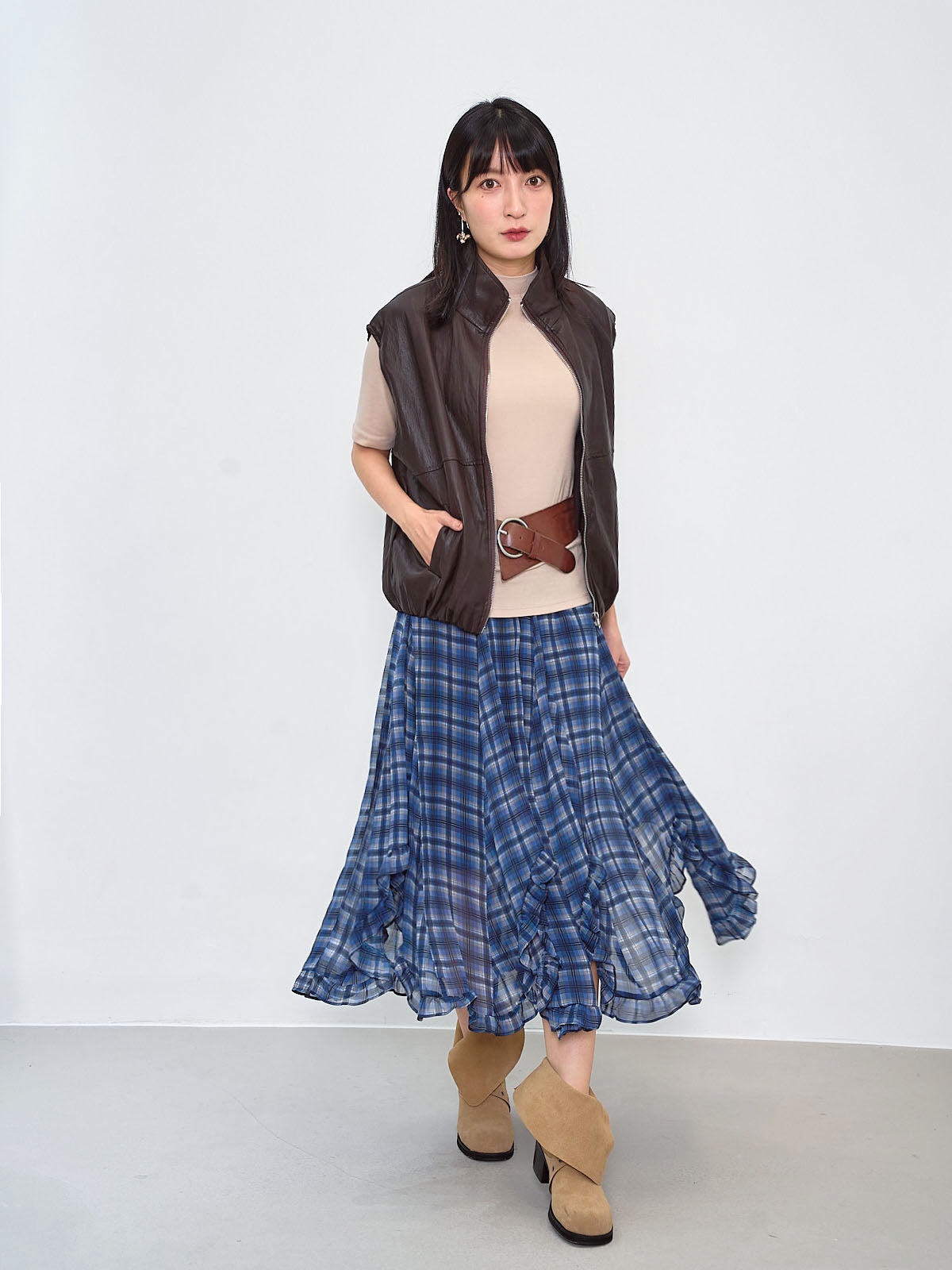 Irregular Leather Belt
