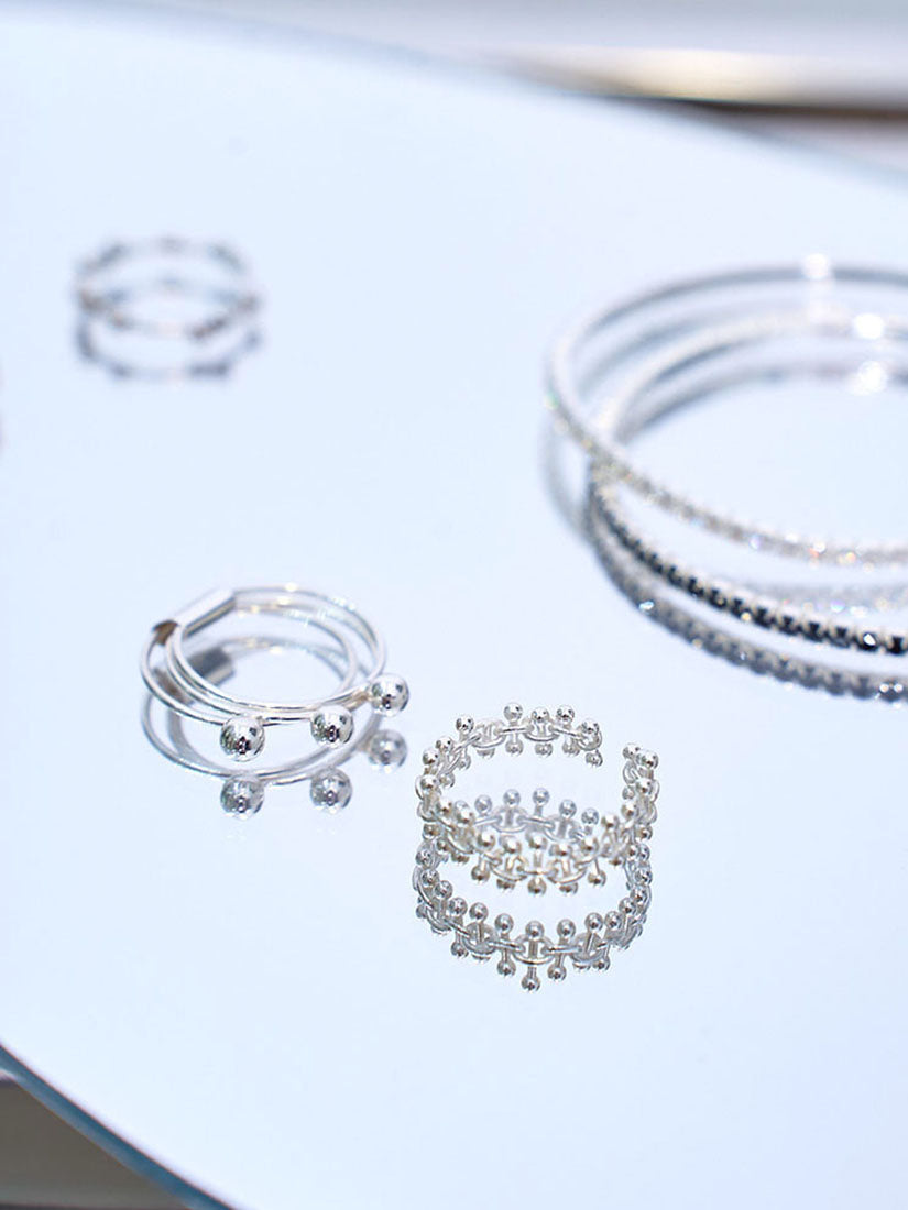 Silver Triple Ring