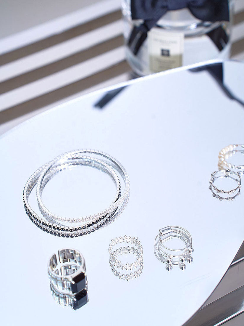 Silver Triple Ring