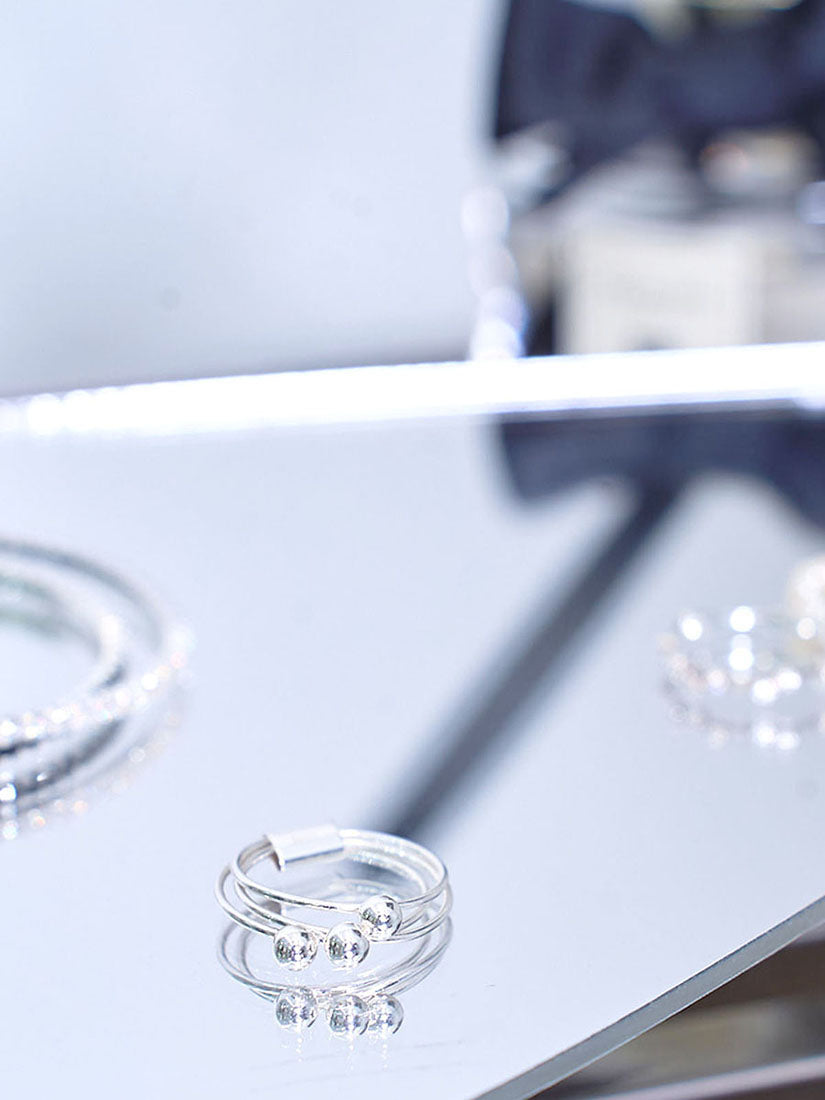 Silver Triple Ring