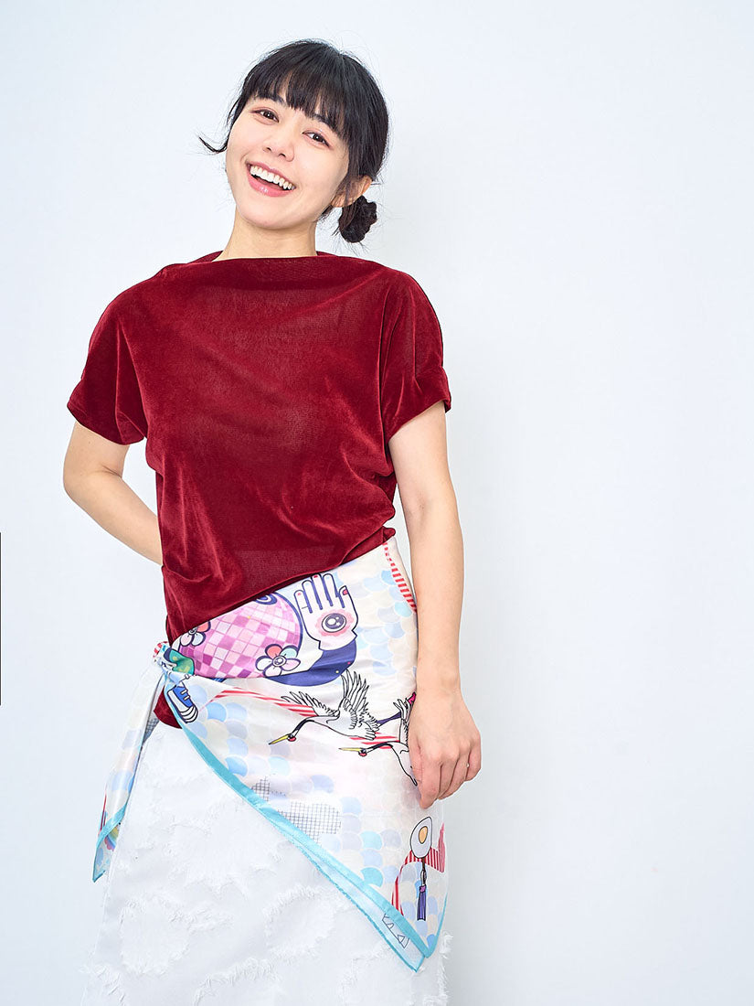 Tassel Texture Midi Skirt (2 Colours)
