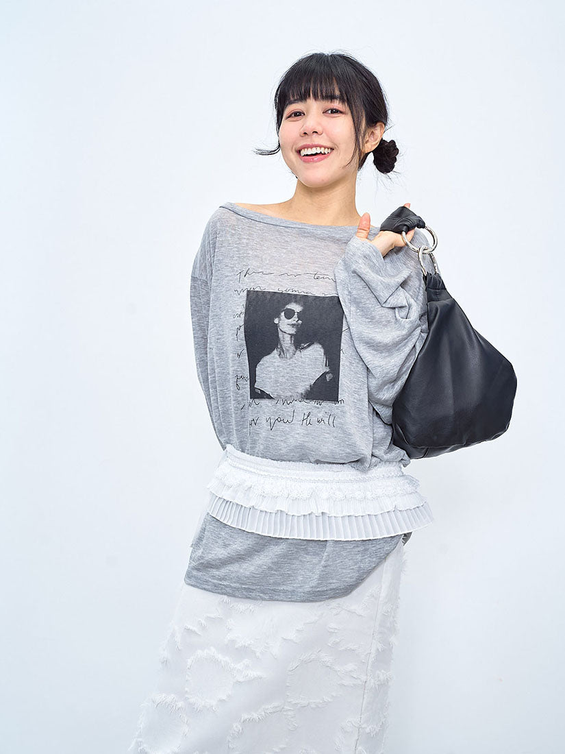 Lady Printed Long Sleeve Tee (2 Colours)