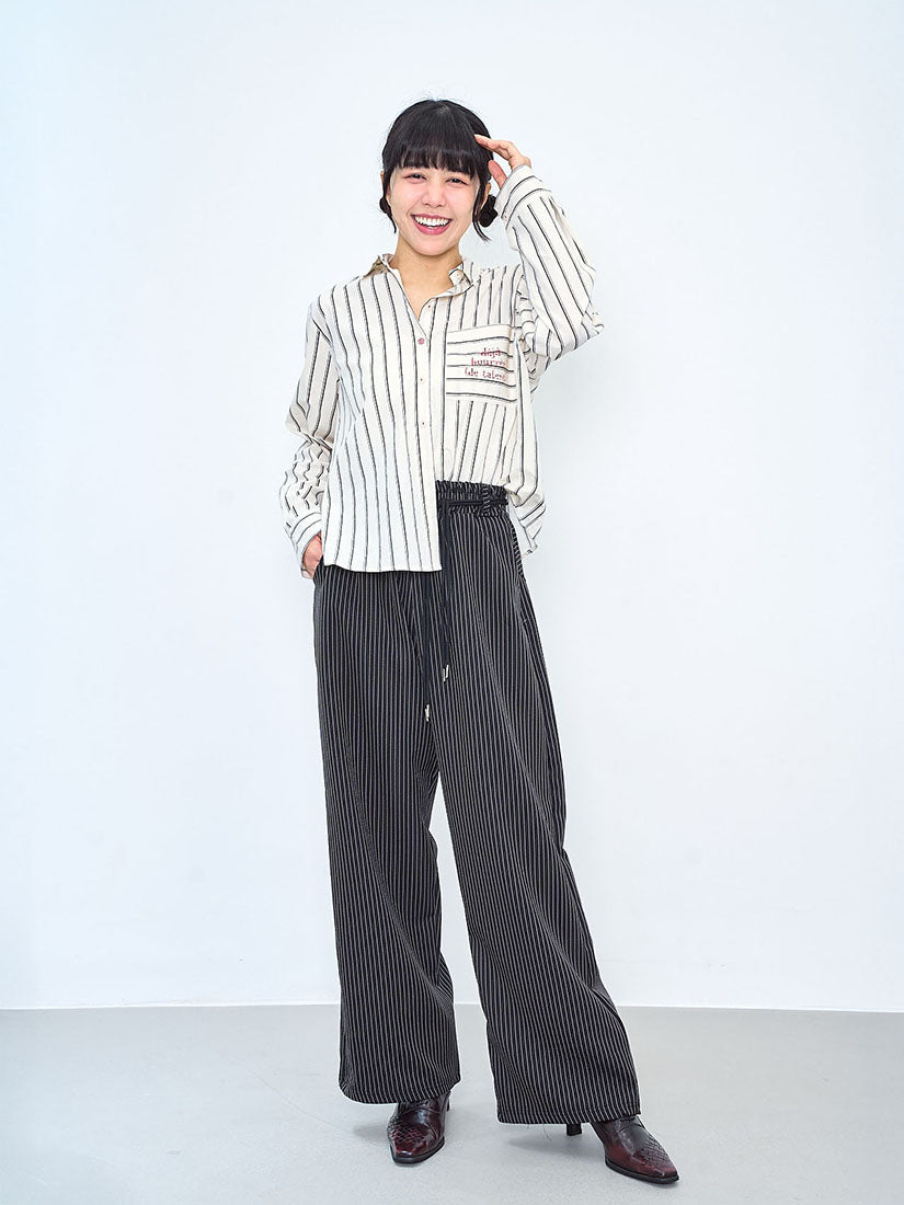 Printed Pocket Striped Shirt (2 Colours)