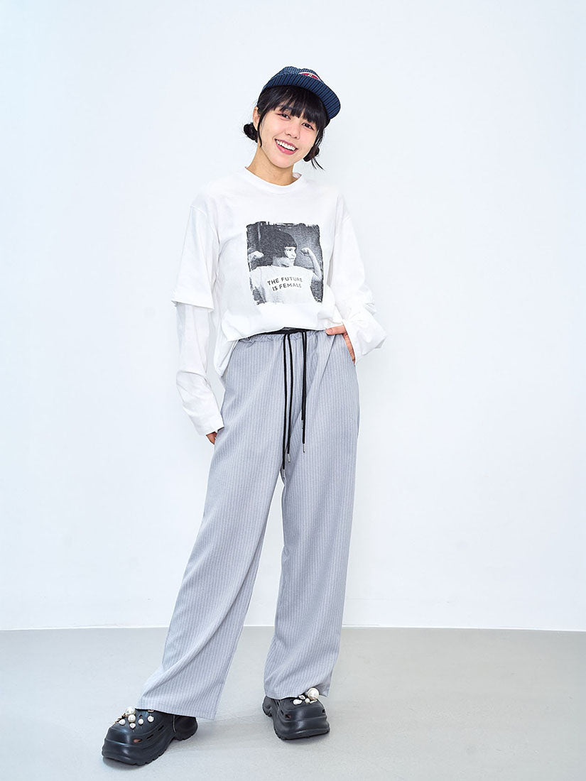 'The Future Is Female' Double Sleeve Tee (2 Colours)