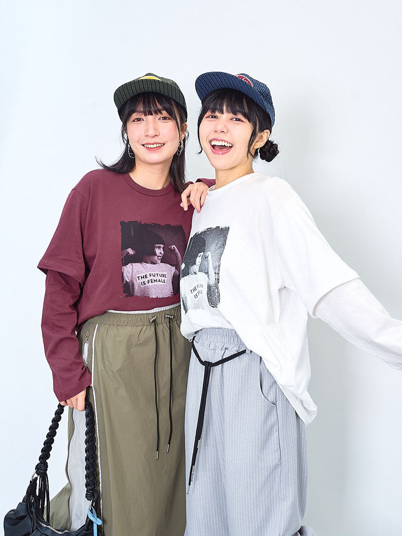 'The Future Is Female' Double Sleeve Tee (2 Colours)