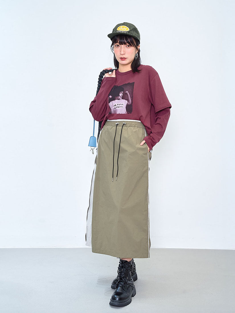 'The Future Is Female' Double Sleeve Tee (2 Colours)