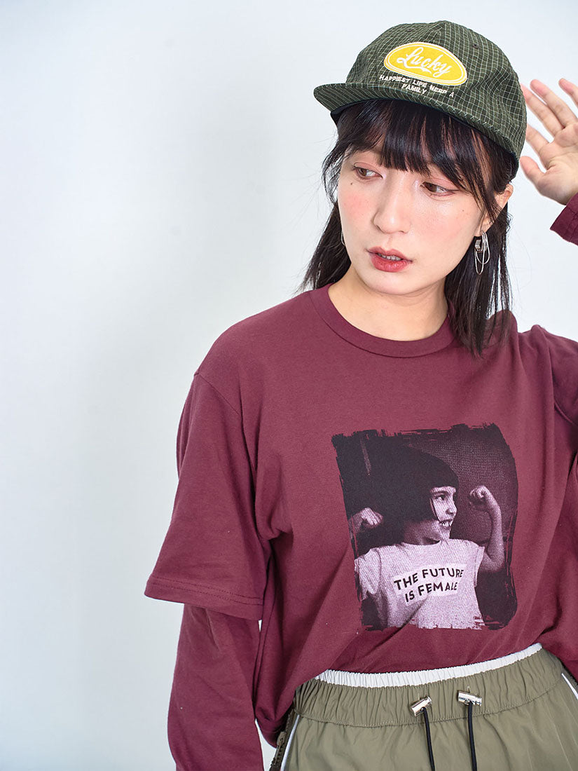 'The Future Is Female' Double Sleeve Tee (2 Colours)