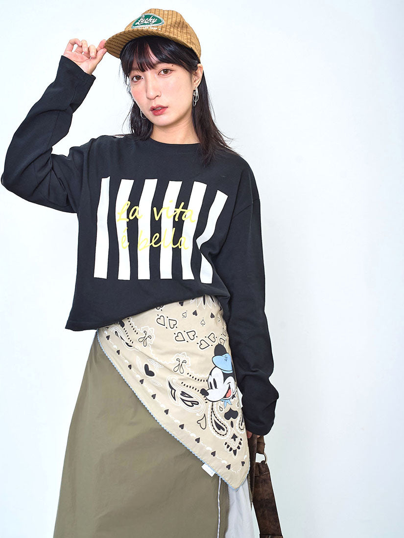 Mickey Mouse Printed Scarf (2 Colours)
