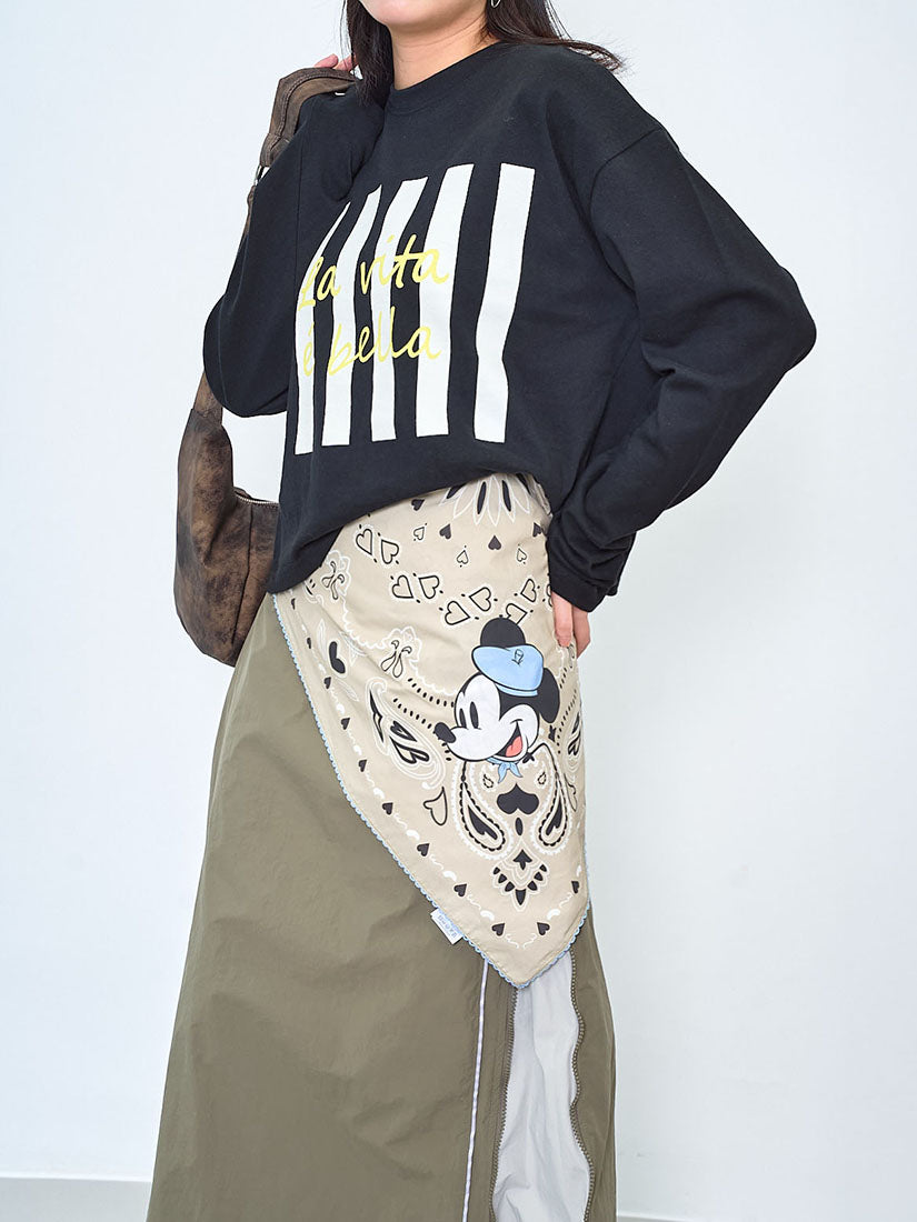 Mickey Mouse Printed Scarf (2 Colours)