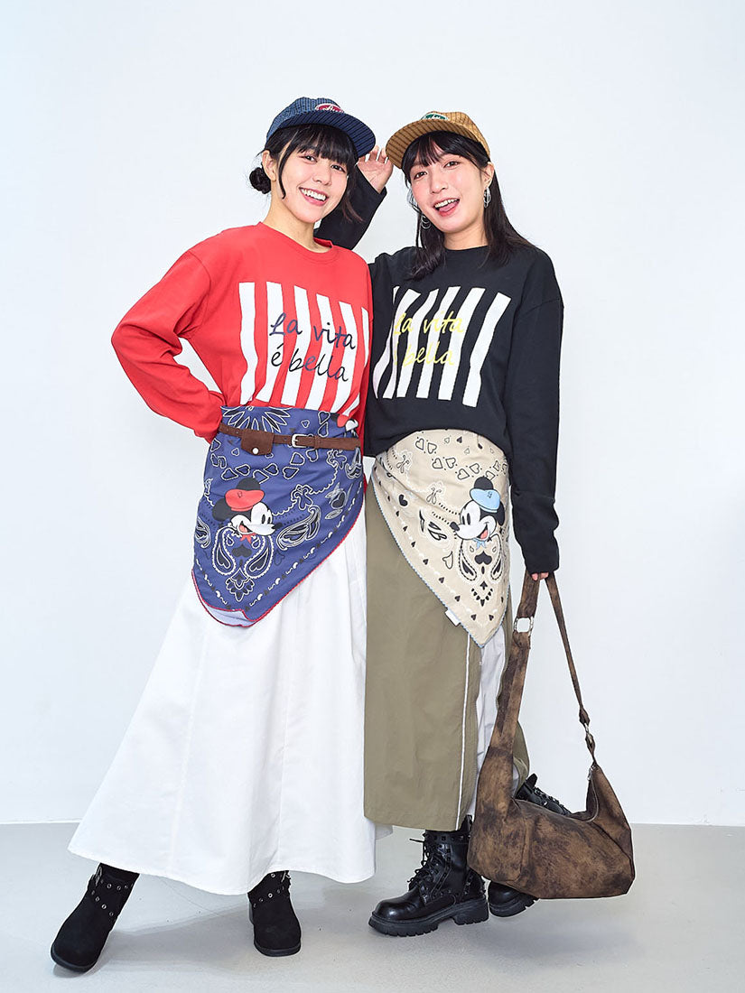 Mickey Mouse Printed Scarf (2 Colours)