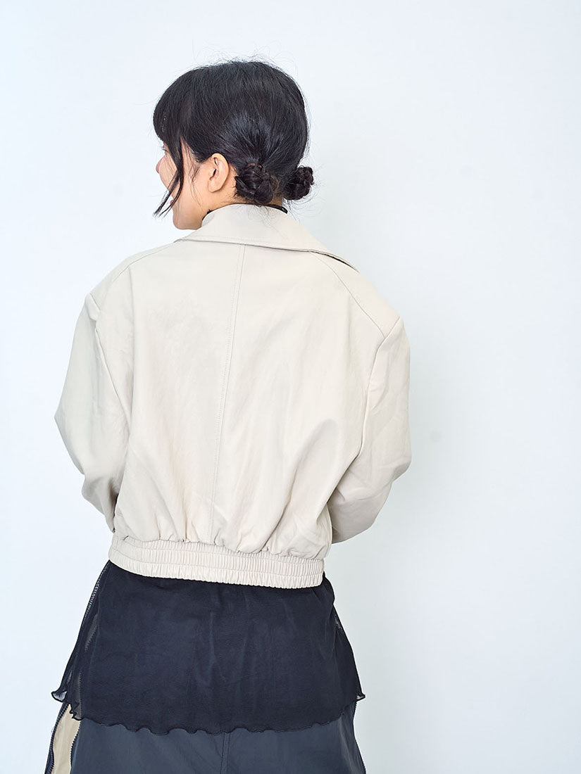 Leather Bomber Jacket (2 Colours)