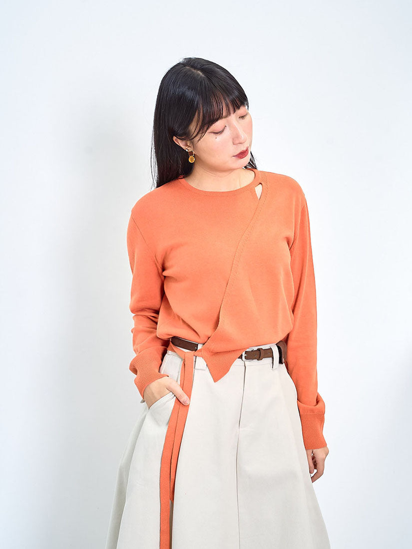 Cut Out Wrap Jumper (2 Colours)