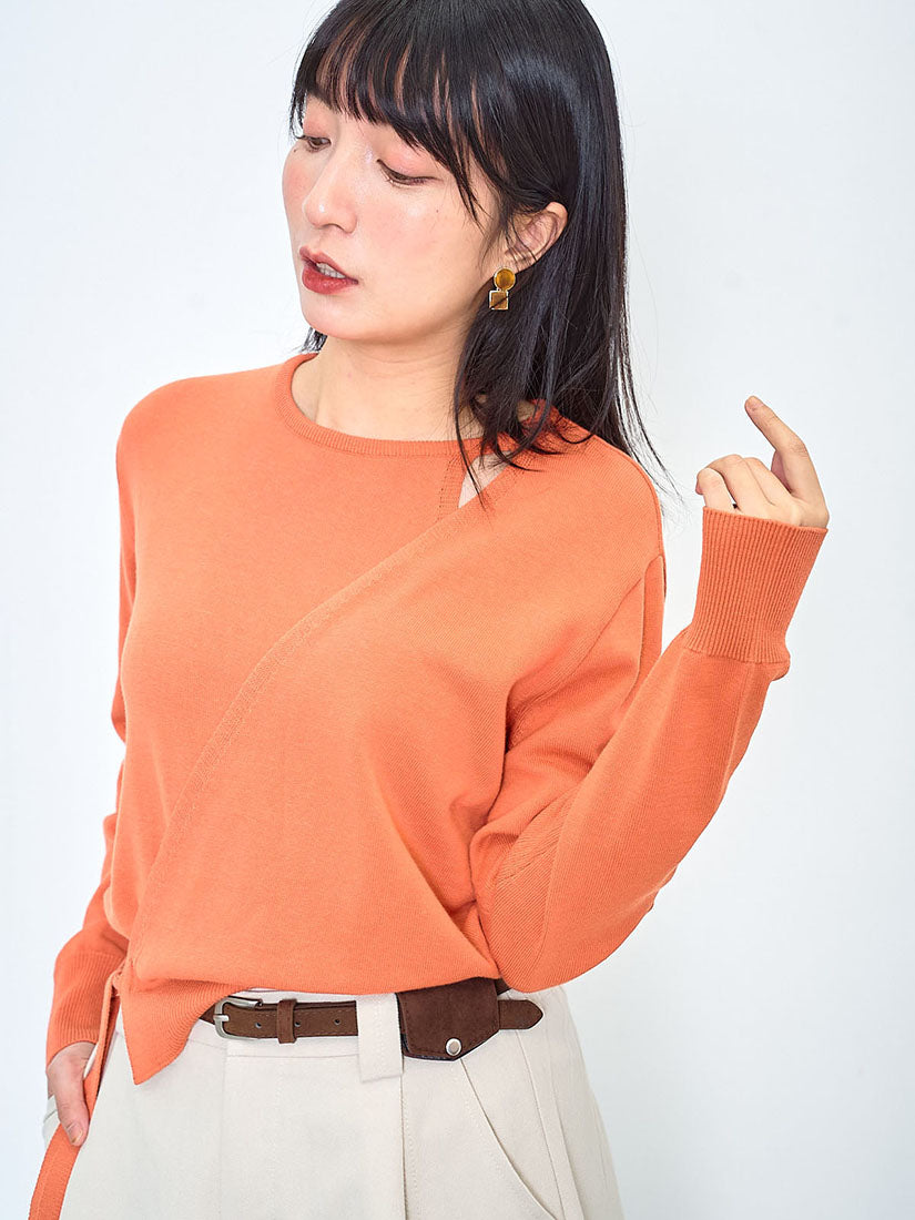 Cut Out Wrap Jumper (2 Colours)
