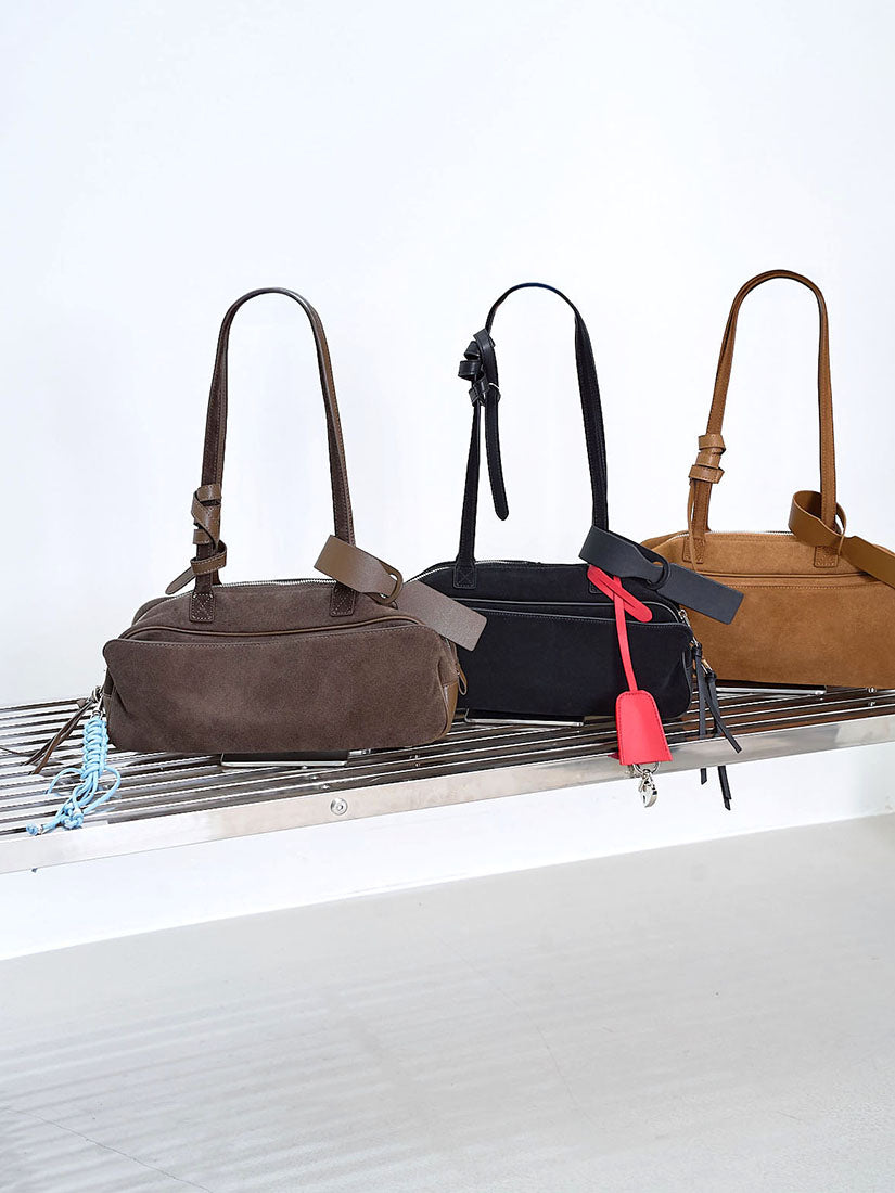Le Teckel Suede Shoulder Bag (4 Colours)