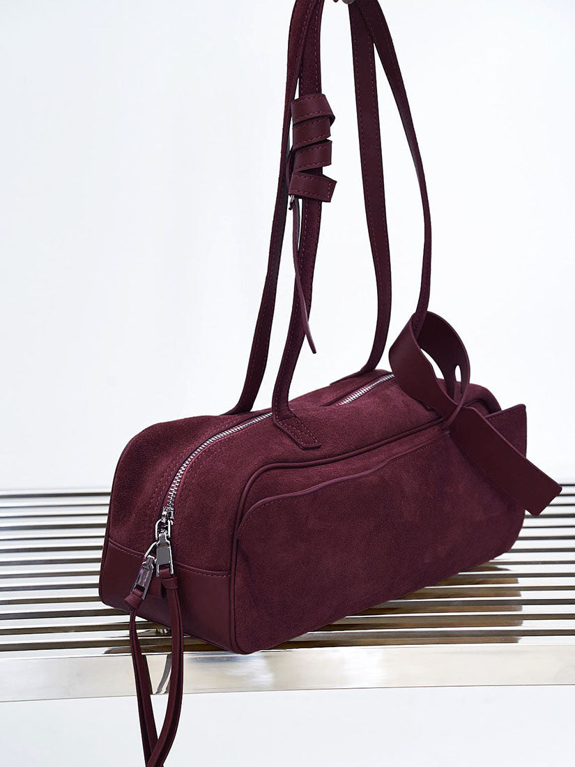 Le Teckel Suede Shoulder Bag (4 Colours)