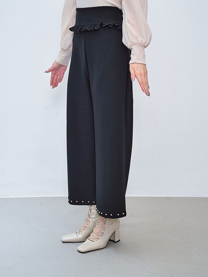 Pearl Hem Pants (2 Colours)