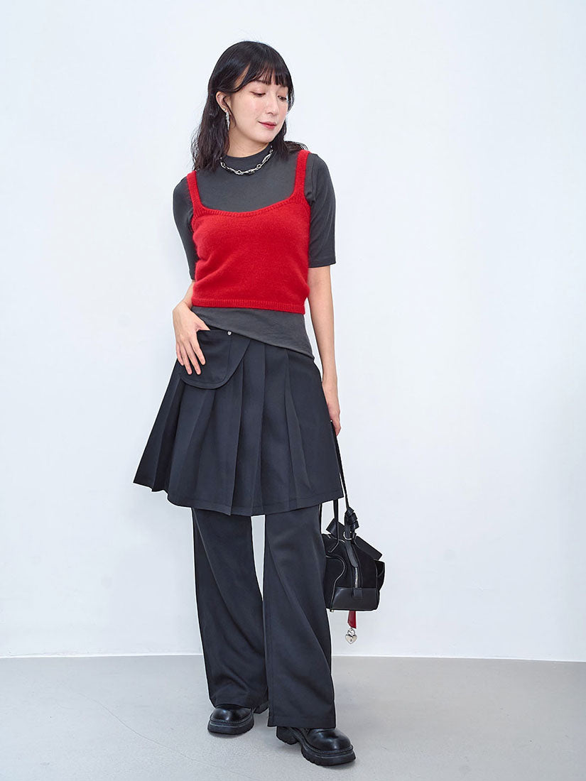 Fluffy Cropped Camisole (2 Colours)