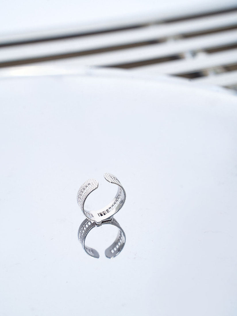 Silver Watchband Ring