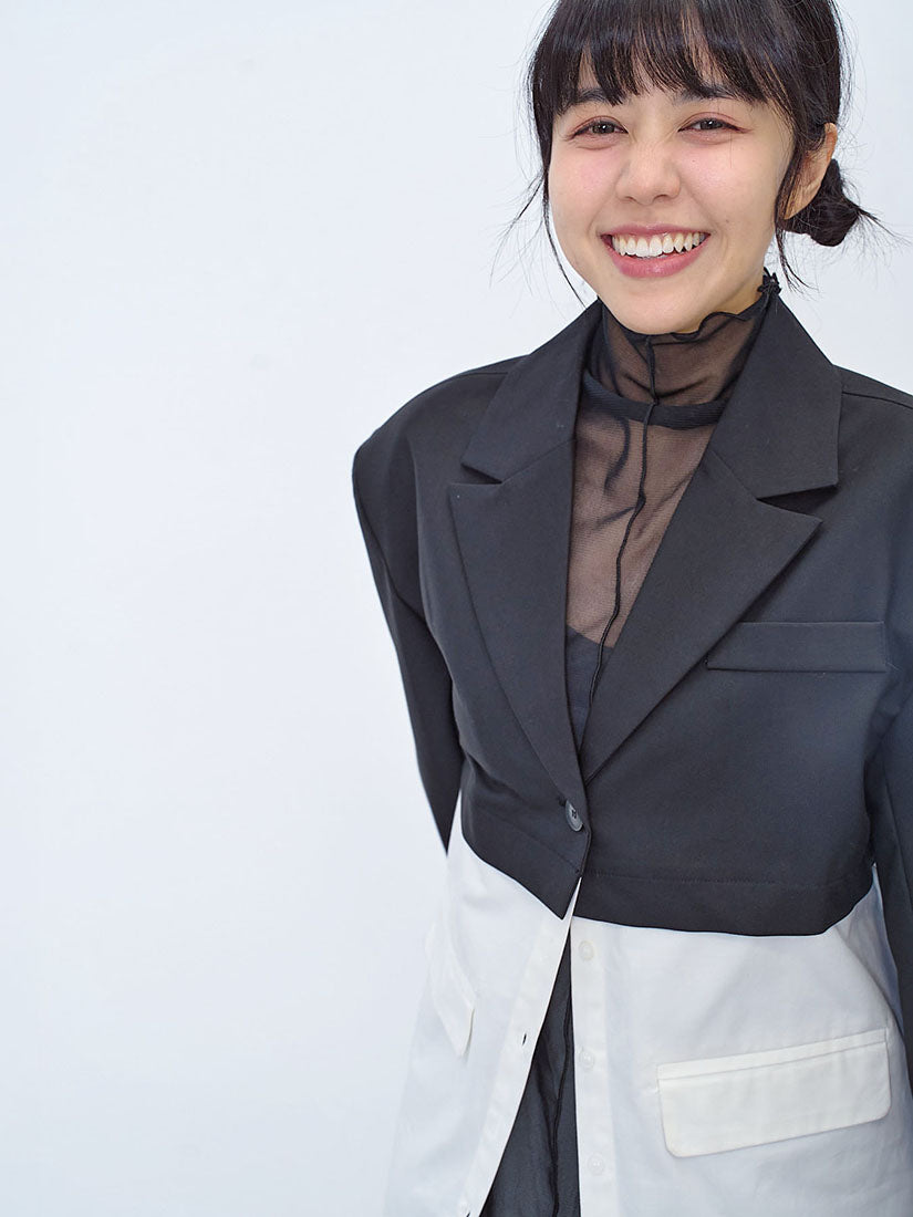 Colourblocked Blazer (2 Colours)