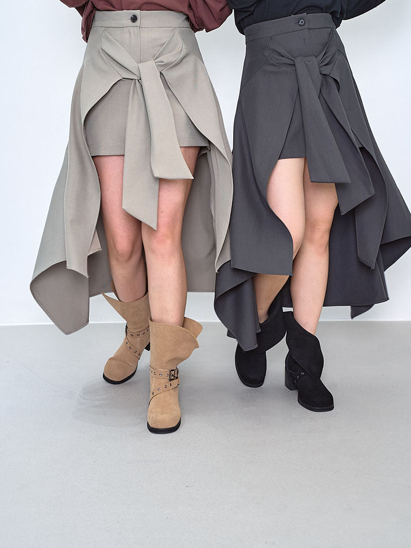 Shorts With Wrap Skirt Cover (2 Colours)