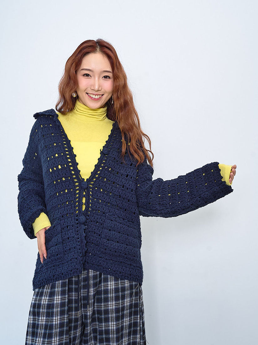 Crochet Knit Cardigan (2 Colours)